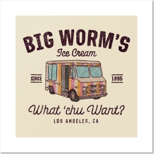 big worm ice cream Posters and Art